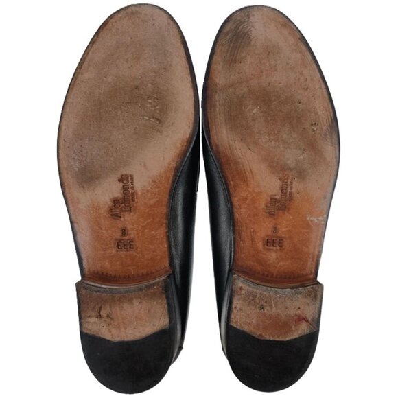 Allen Edmonds Italian Dress Shoes Men 8 Butter Soft Black Leather Tassel Loafers - Picture 3 of 13
